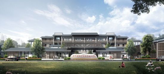 四川战旗乡村振兴培训学院效果图