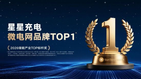星星充电荣膺“微电网品牌TOP1”，定义全球微电网产业新高度